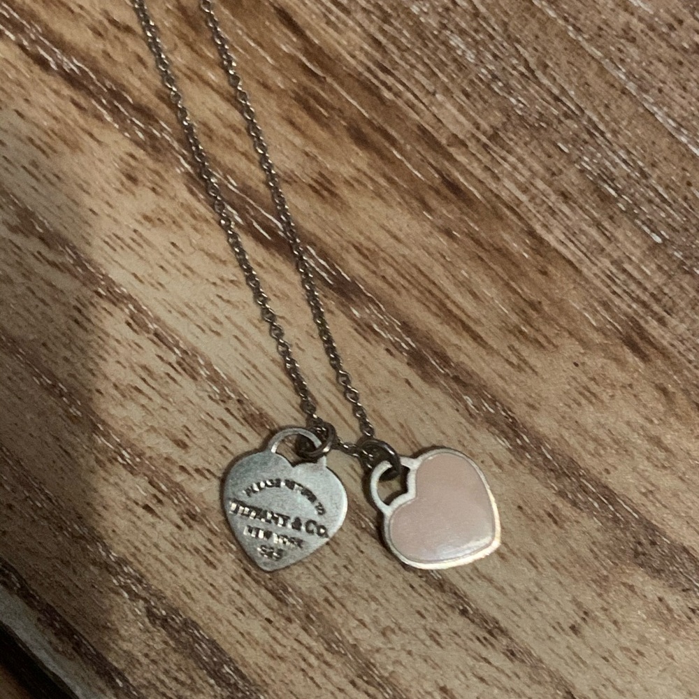 Tiffany double heart necklace